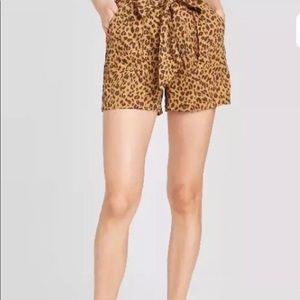 Target “a new day” high waisted leopard shorts